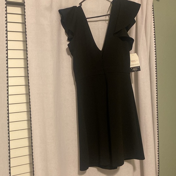 Dress Up Black V Neck Dress - Picture 2 of 2
